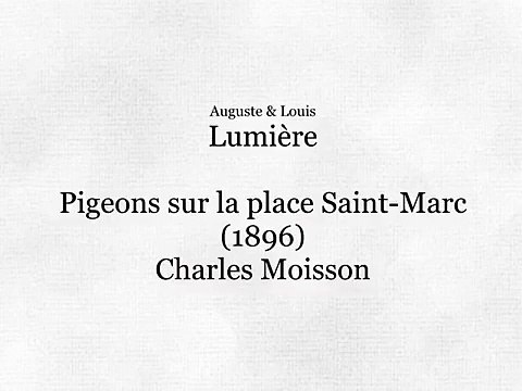 Venise, Pigeons sur la place St.Marc (1896)