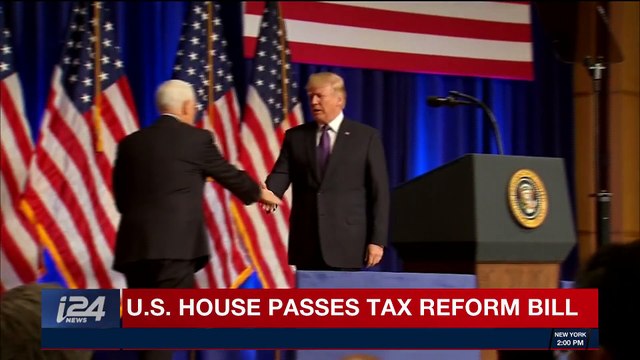 i24NEWS DESK | U.S. House passes tax reform bill | Tuesday, December 19th 2017