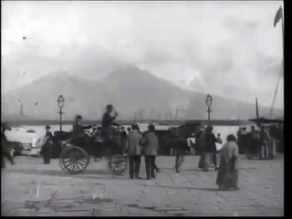Naples, port et Vésuve (1896)