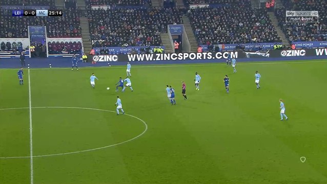 Bernardo Silva Goal - Leicester City 0-1 Manchester City 19-12-2017