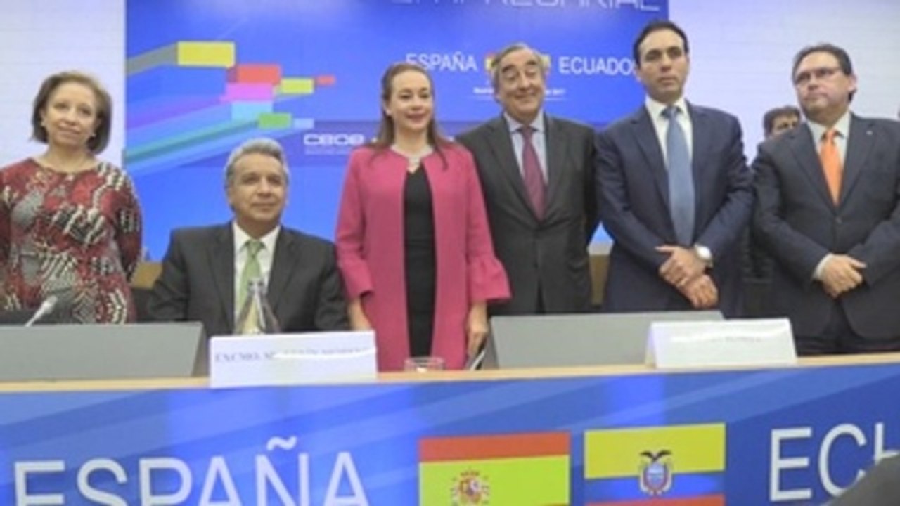 Moreno ofrece a empresas españolas "oportunidades para invertir" en Ecuador