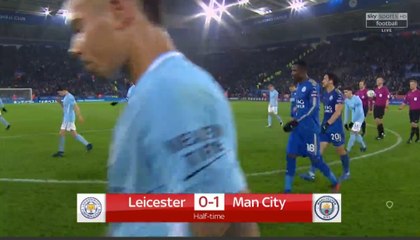 Half Time Goals HD - Leicester City 0-1 Manchester City 19.12.2017
