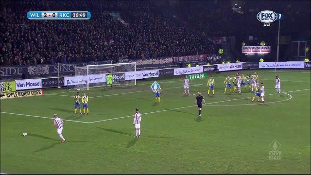 2-0 Fran Sol Goal Holland KNVB Beker Round 3 - 19.12.2017 Willem II Tilburg 2-0 RKC Waalwijk