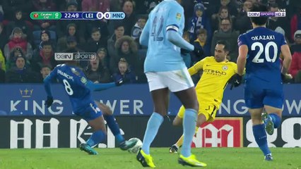 مباراة مانشستر سيتي وليستر سيتي ربع نهائي الرابطة الأنكليزية 19/12/2017 الشوط الأول