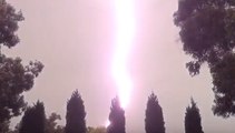 Sparks Fly as Lightning Hits Southeast Melbourne