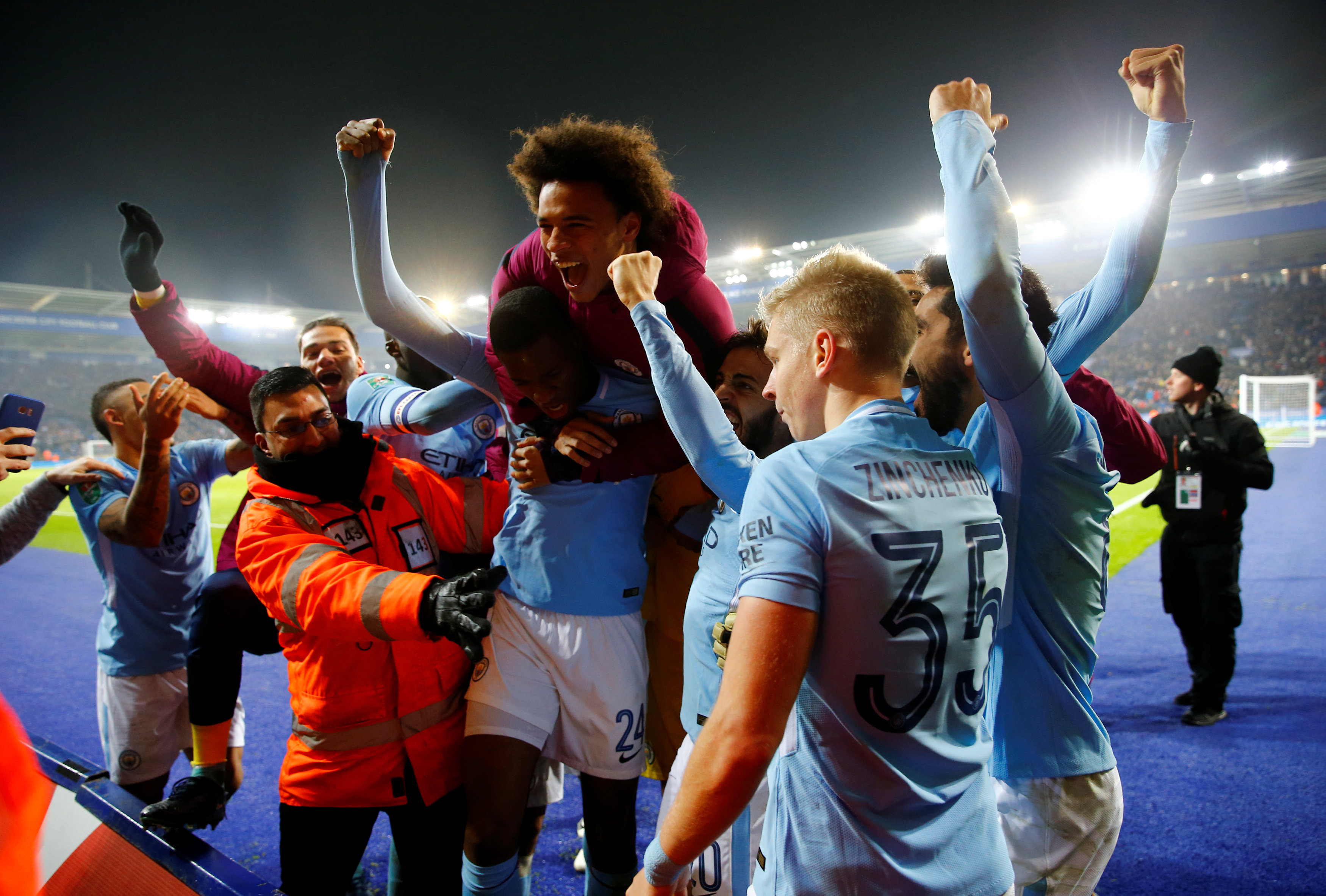 English League Cup: Leicester City vs Manchester City