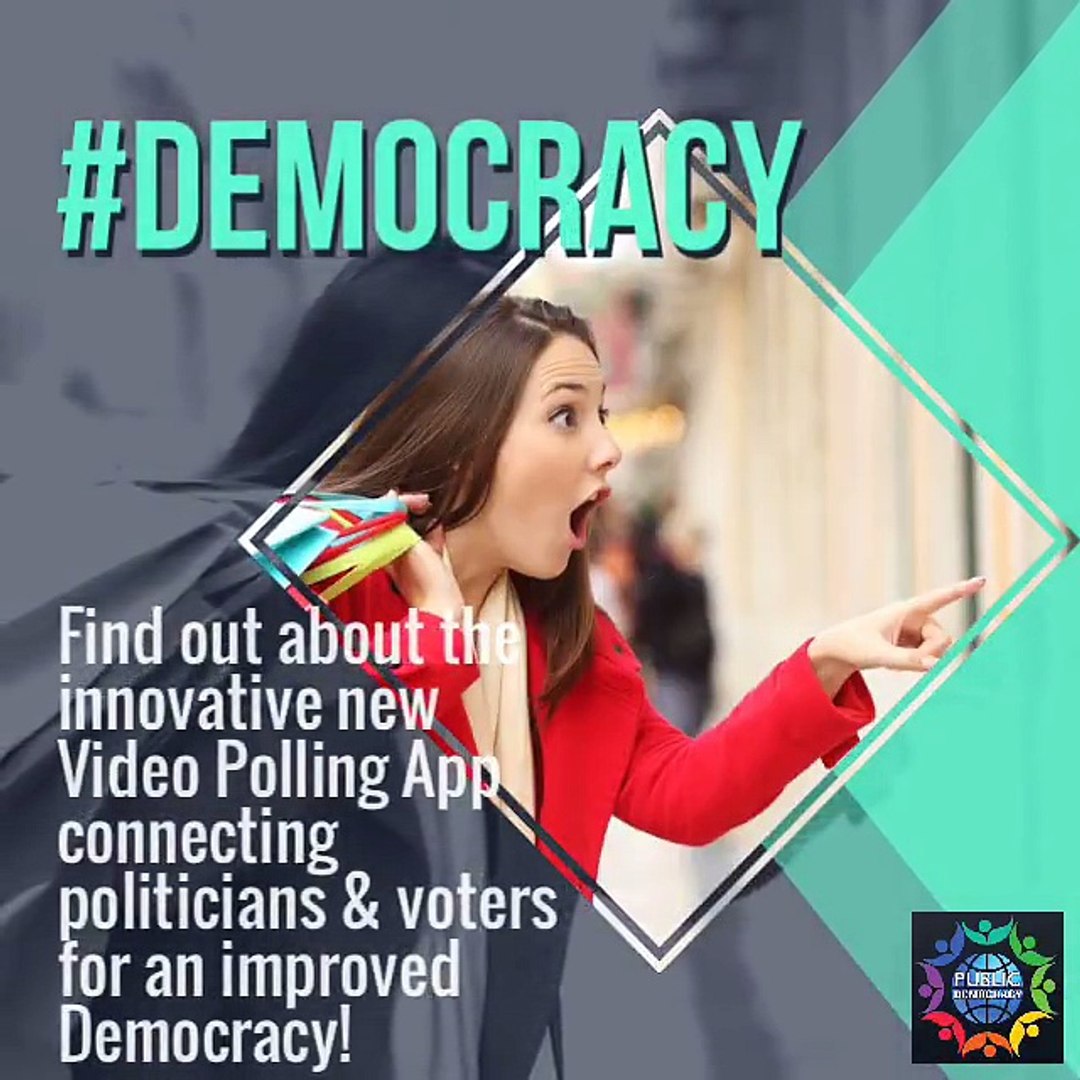 ⁣Interactive Video Polling - evidence based political decision making.