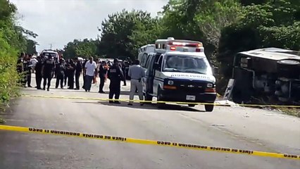 Brasileiros em acidente com ônibus no México