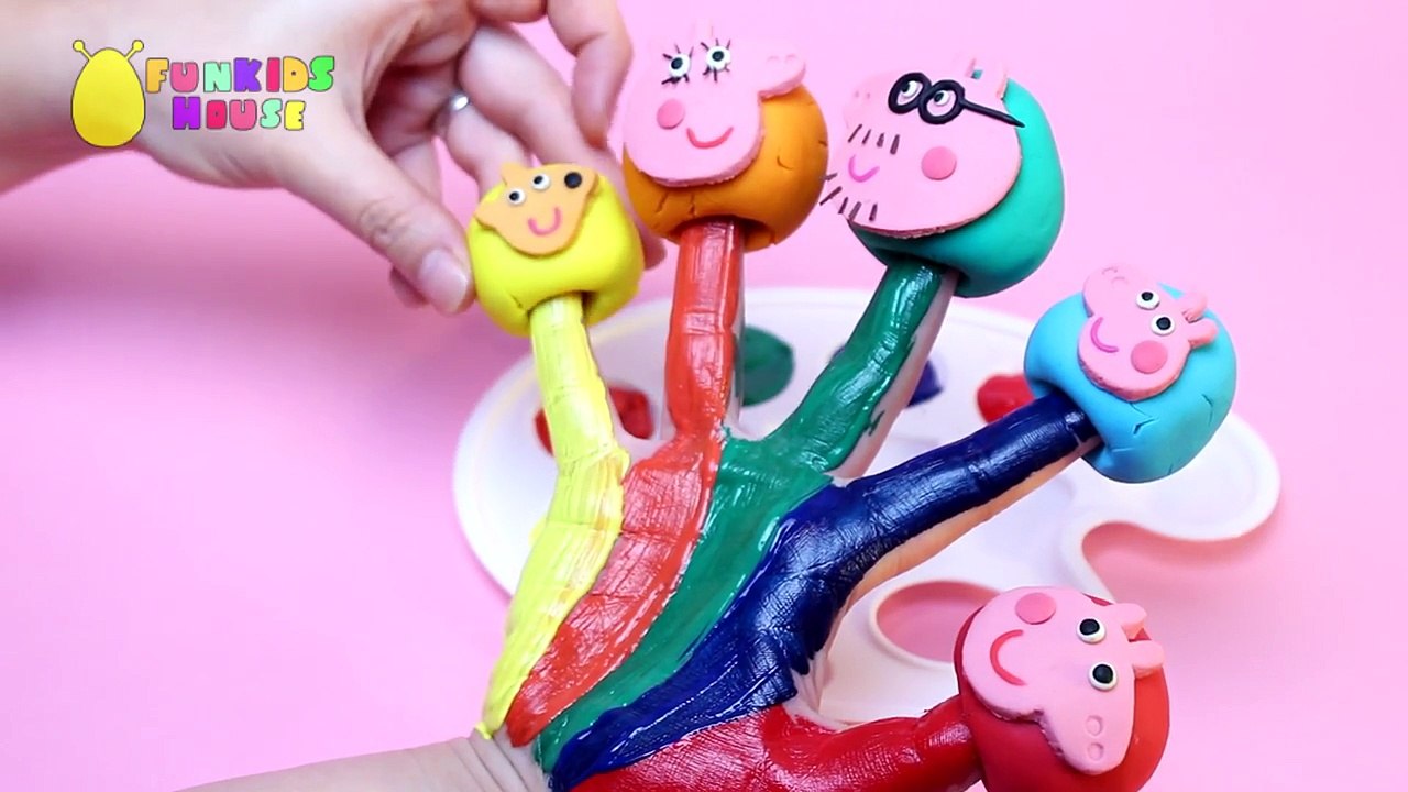 PEPPA PIG Finger Family Song and Peppa Pig Surprise Eggs Opening