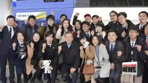 Lunch with South Korean President Moon Jae-in on exclusive presidential train to PyeongChang Winter Olympics