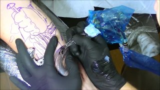 Jesus crucifixion tattoo - time lapse-FacUPs0i4Ow