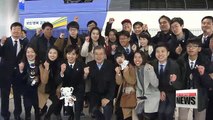 Lunch with South Korean President Moon Jae-in on exclusive presidential train to PyeongChang Winter Olympics