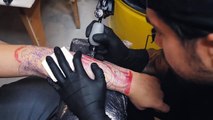 TATTOO TIMELAPSE - ROSE AND ANGEL TATTOO-Znw_Rt7TKjU
