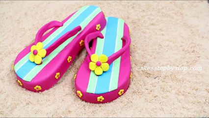 FLIP FLOPS 3D Cake - How to make by CakesStepbyStep-sRc-Ta_yGFQ