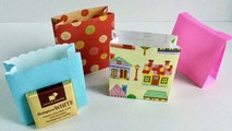 【折り紙】かわいい紙袋（側面から折る）の作り方 ゆっくりバージョン Cute Paper Bag-8gWvCSdTxjM