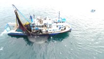 Hamsi Soğuk Sulara Kaçtı...sinoplu Balıkçıların Hamsi Avı Havadan Görüntülendi