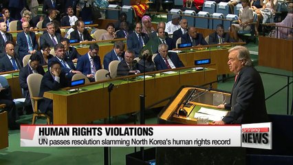 UN passes resolution slamming North Korea's human rights record