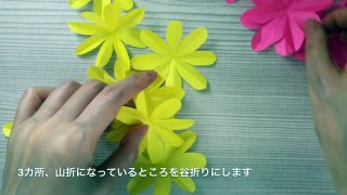 【折り紙・切り紙】簡単なのに豪華！ダリアと菊 Dahlia and Chrysanthemum-fC88xpBSZtk