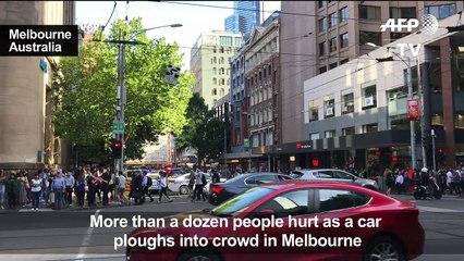 'Deliberate act' as car hits crowd in Melbourne: police