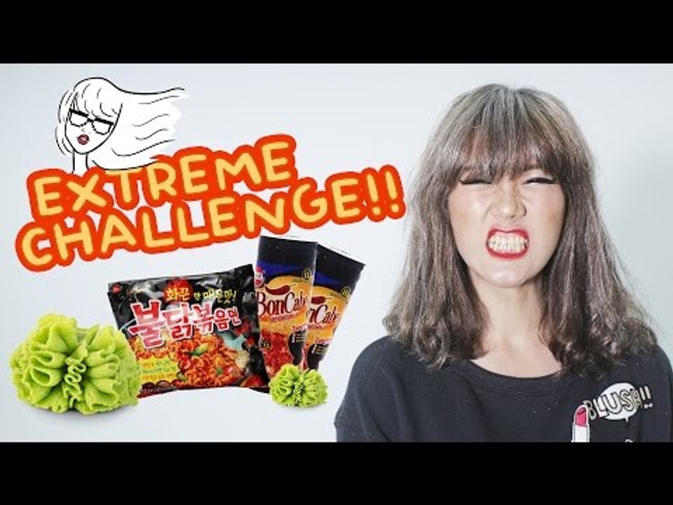 SAMYANG, BON CABE LEVEL 15, WASABI CHALLENGE - Ria's Vlog #02