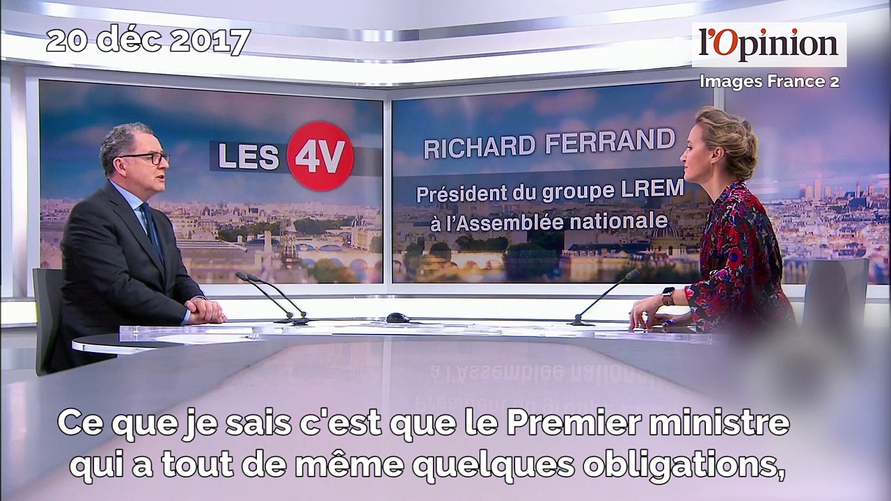 Polémique sur le voyage d’Edouard Philippe: agacé, Richard Ferrand prend sa défense