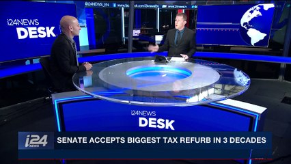i24NEWS DESK | U.S. Senate passes tax overhaul, boosting Trump | Wednesday, December 20th 2017