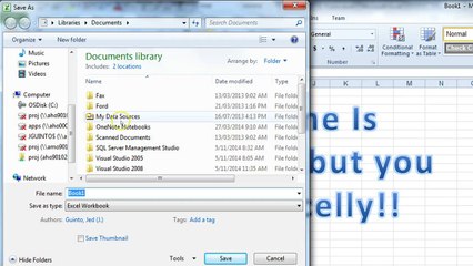 Unit 2 - How to save an Excel file