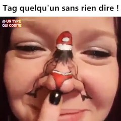 Elle fait de drôles de choses avec son nez