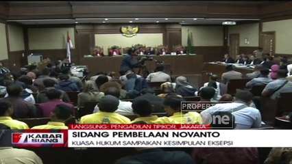 Sidang Eksepsi, Pengacara Singgung Perbedaan Peran Novanto