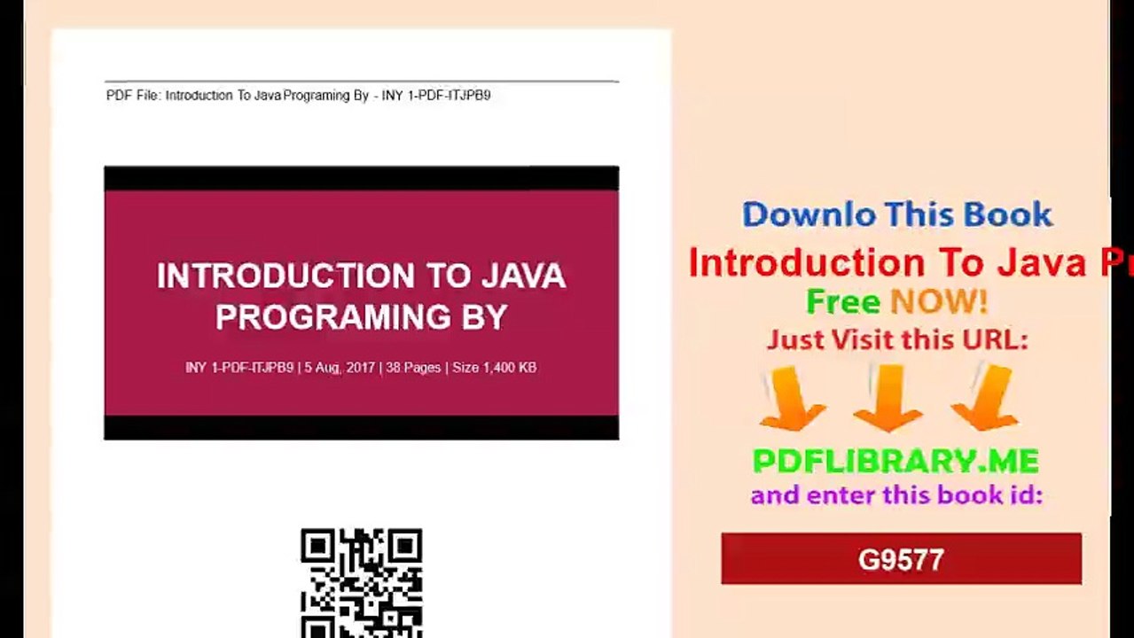 [PDF] Introduction To Java Programing By  [Download]