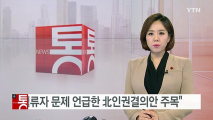 통일부 "억류자 문제 언급한 北인권결의안 주목" / YTN