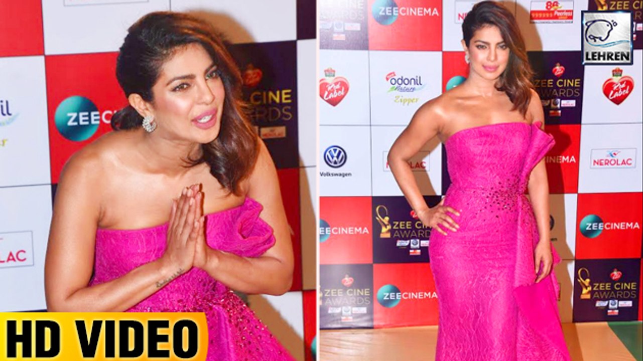 Priyanka Chopra's Grand Entry At Zee Cine Awards 2018