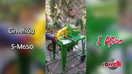 Cirkelsåg för ved, och trädstammar med elmotor S-M650 - Rosselli Snc