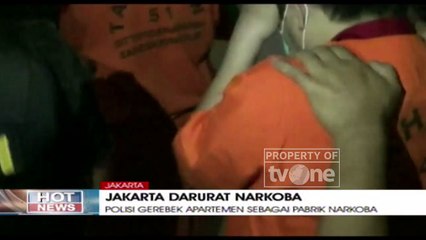 Polisi Gerebek Apartemen Yang Merupakan Pabrik Narkoba
