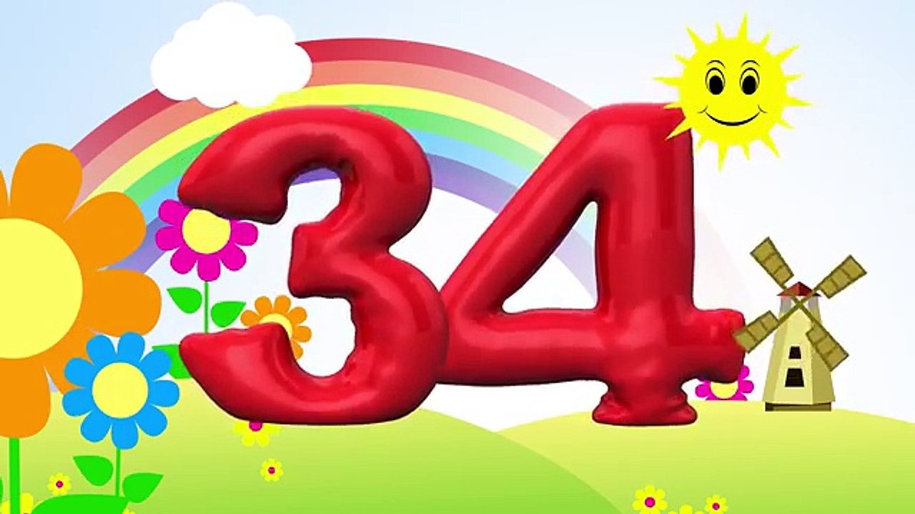 Bilingual Counting Numbers 1-100 english and german. Learn to count for children