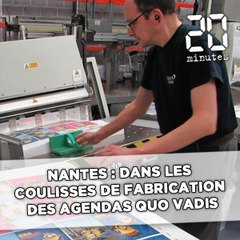 Nantes : Dans les coulisses de fabrication des agendas Quo Vadis