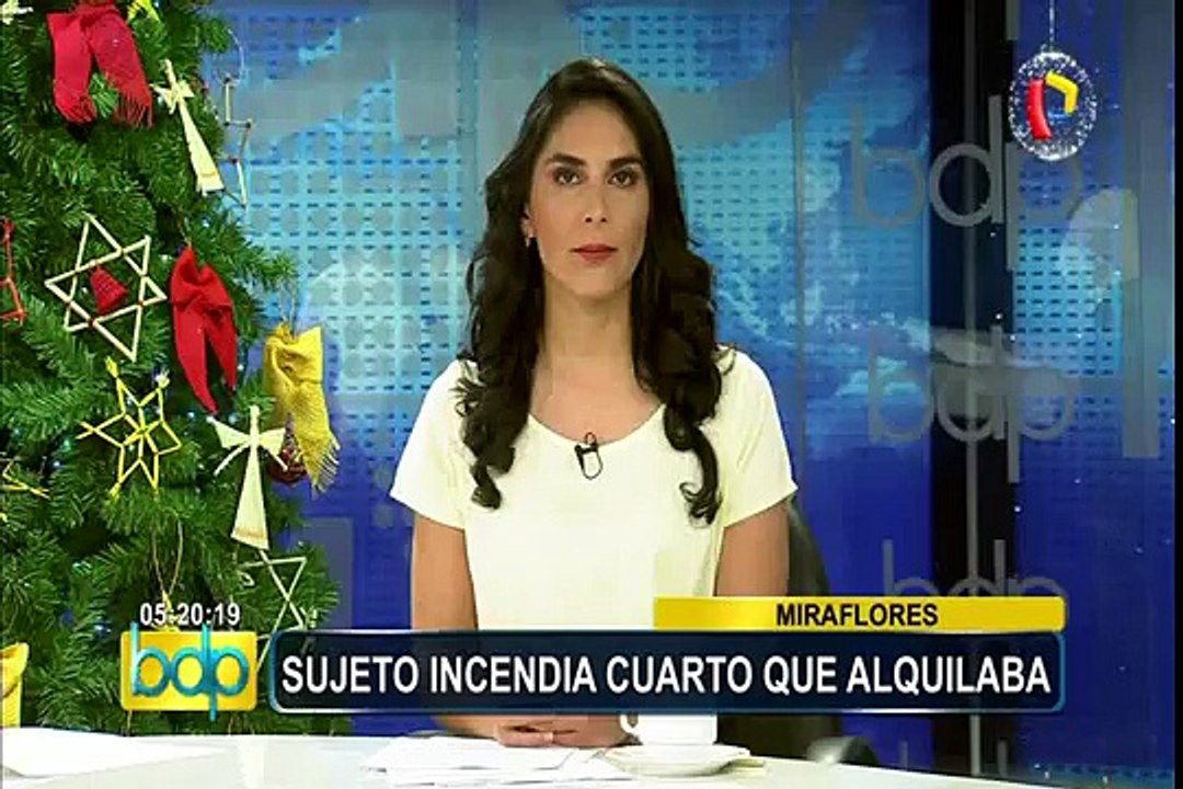 Miraflores: sujeto incendia su casa porque no lo dejaron entrar