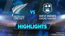 NEW ZEALAND VS WEST INDIES 1ST ODI HIGHLIGHTS