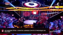 Les Grosses Têtes : Chantal Ladesou chute en direct et provoque un fou rire (vidéo)