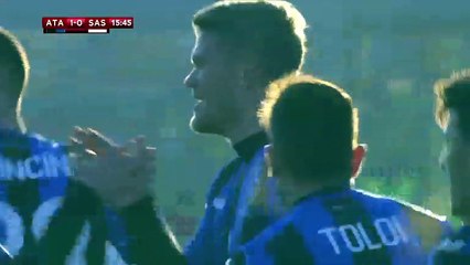 Andreas Cornelius Goal HD  Atalanta 1-0 Sassuolo 20.12.2017