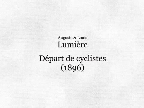 Départ de cyclistes (1896)