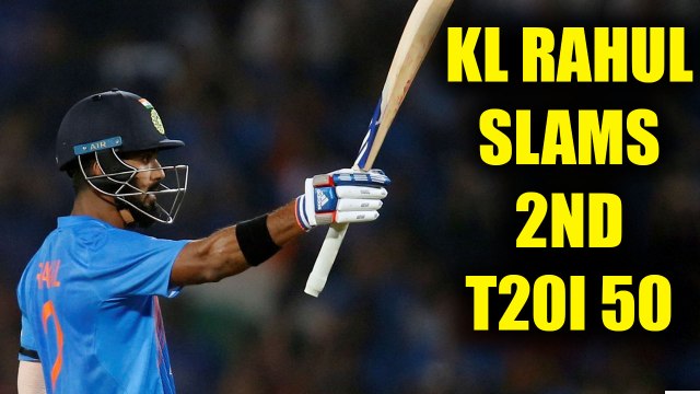 India vs SL 1st T20I: KL Rahul hits 2nd 50 in his T20 career, India in strong position|Oneindia News