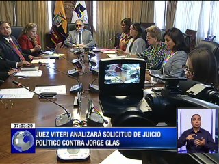Juez elaborará informe sobre juicio político a Glas