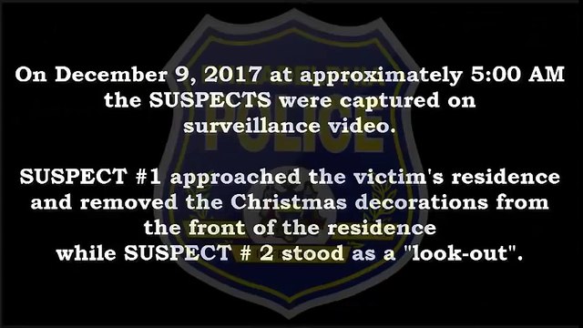 La police recherche un voleur de sapin