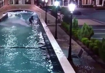 Funny Video: Inner City Wakeboarding Fail