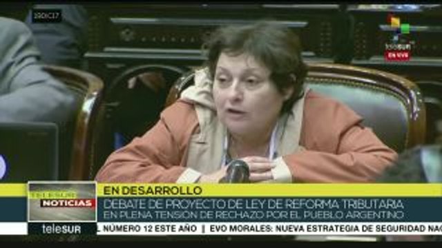 Cámara de Diputados de Argentina debate la reforma tributaria