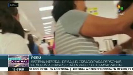Perú: org. exigen medidas urgentes para salvar la salud pública