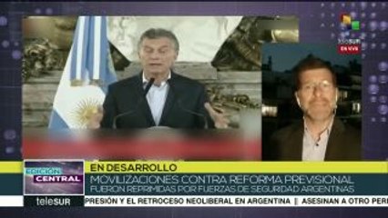 Argentina: Macri justifica represión policial contra la población