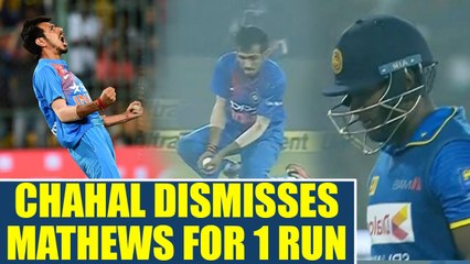 Tải video: India vs SL 1st T20I: Angelo Mathews dimissed by Chahal, Lankans in deep trouble | Oneindia News