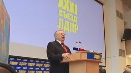 Ultranacionalista Yirinovski, proclamado candidato a la Presidencia de Rusia